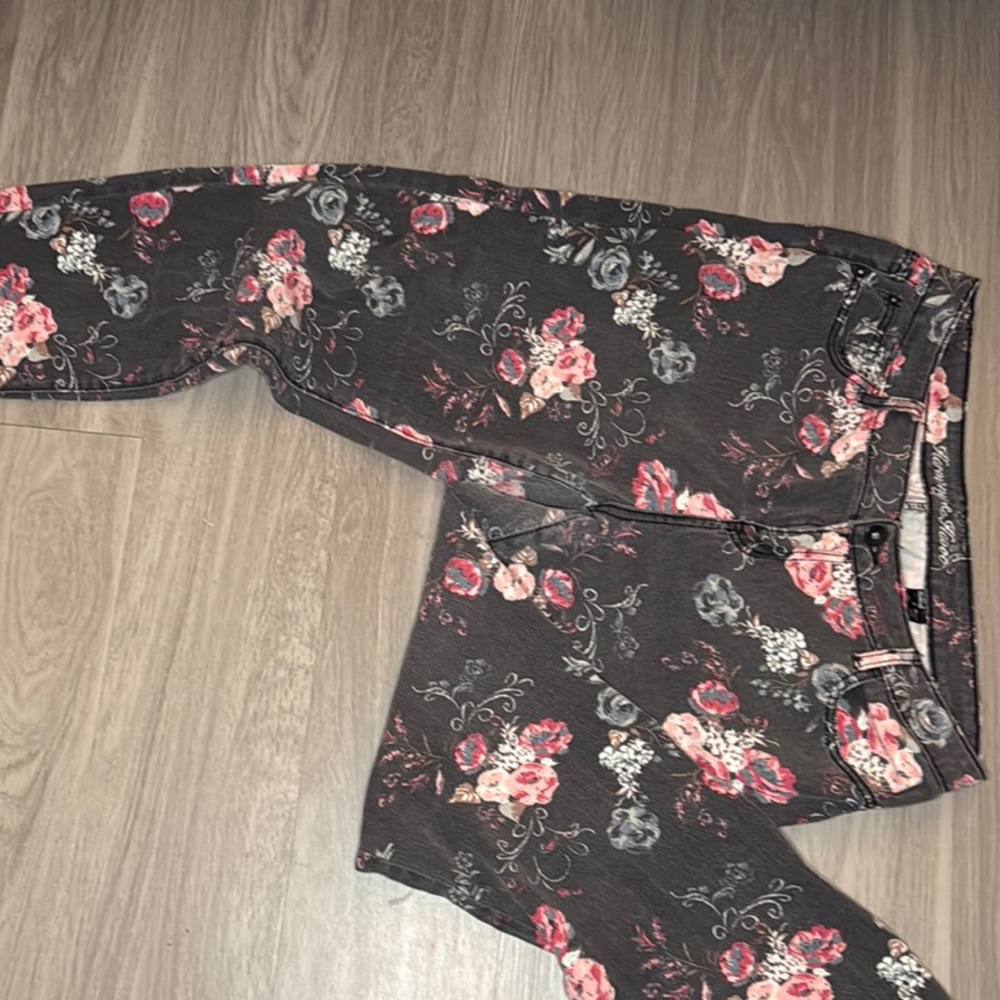 Floral Straight Leg Women's Jeans